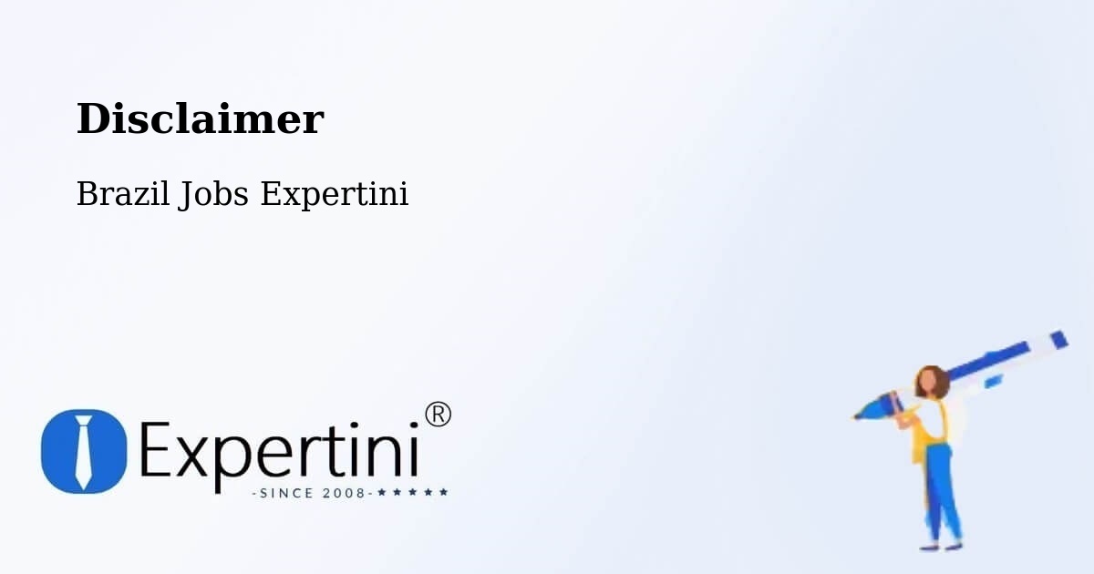 Disclaimer – Itaúna - Brazil Jobs Expertini